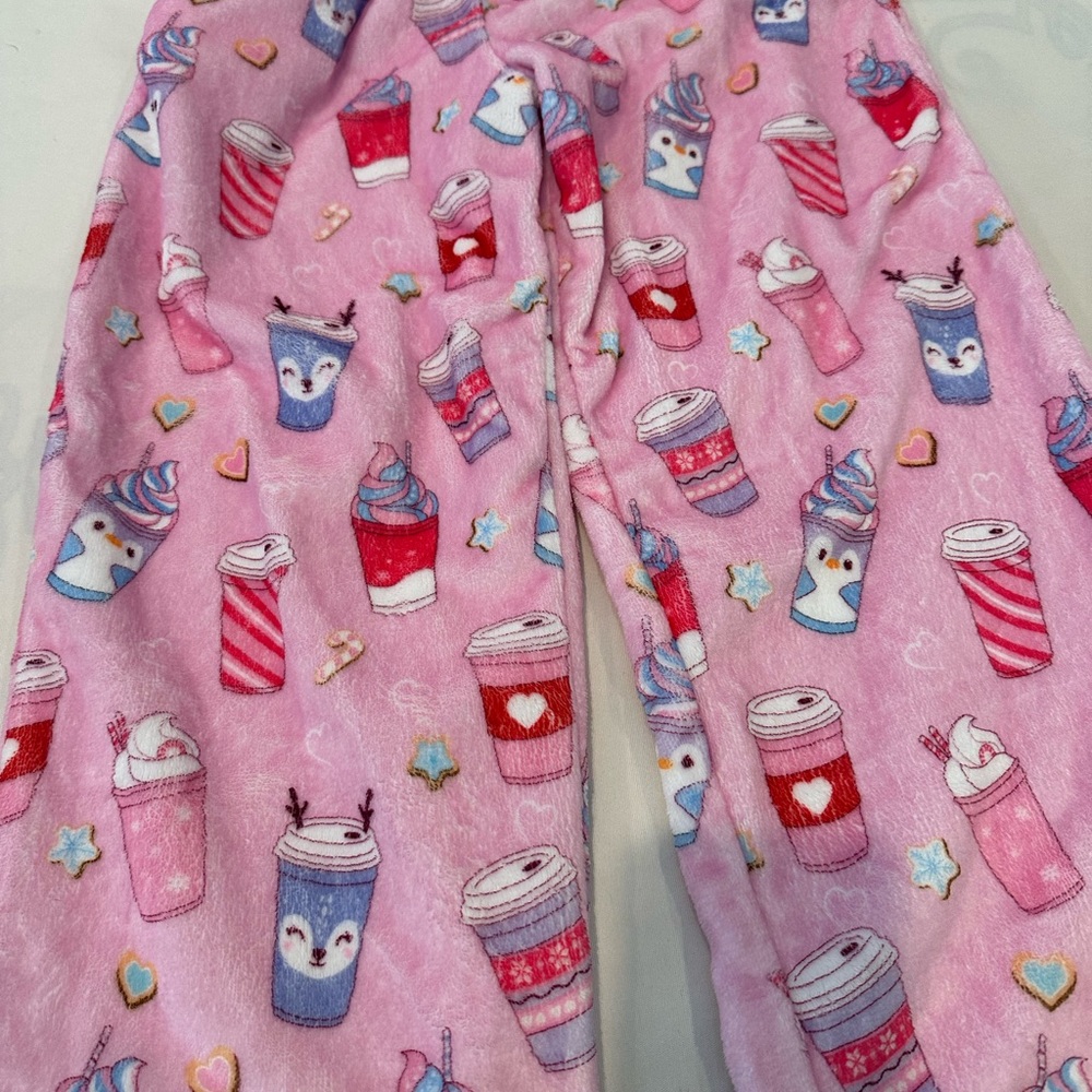 Cozy Pink Kids Pajamas with Fun Cup Design